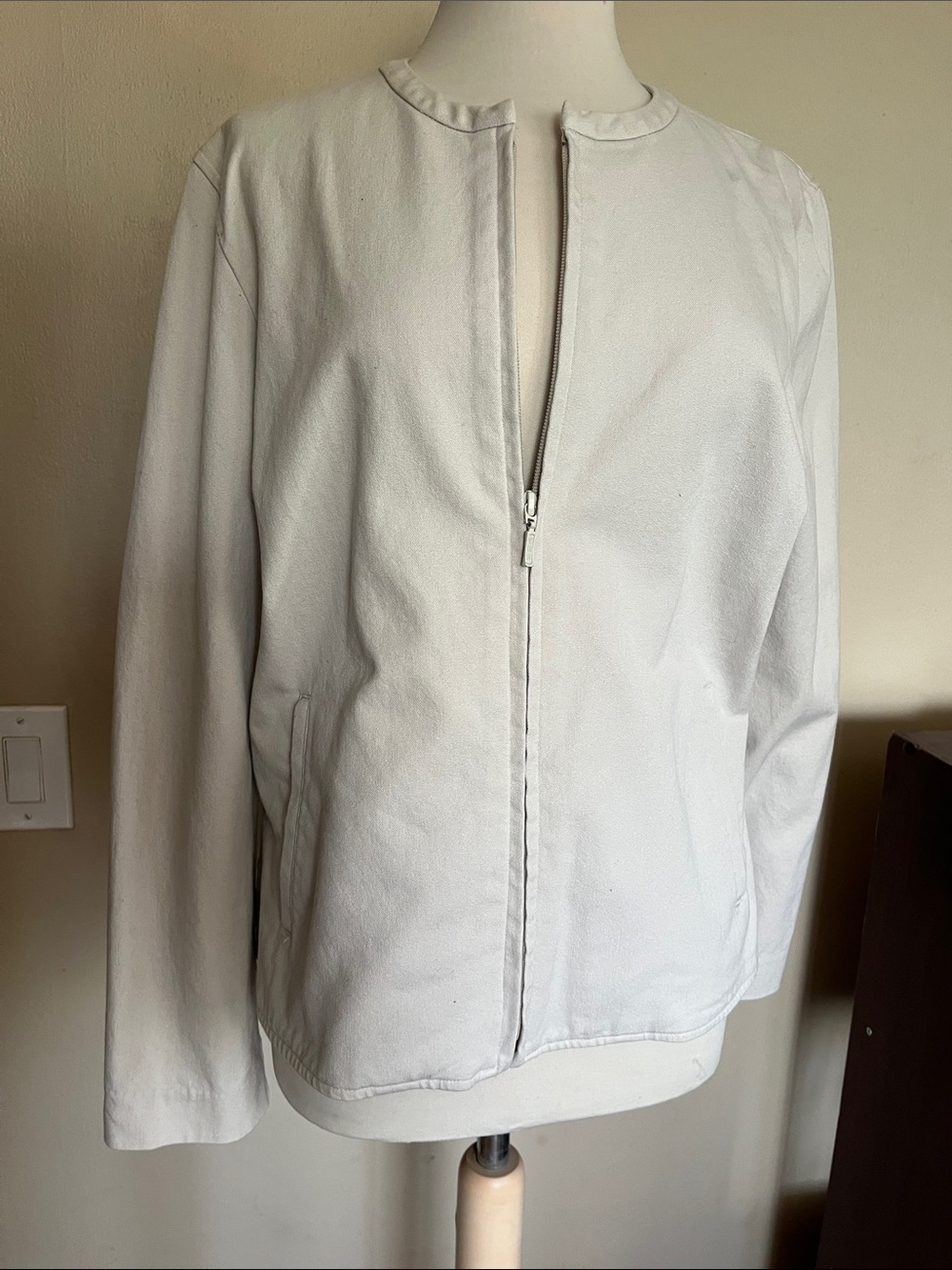 Eddie Bauer Women's Light Taupe Blazer Jacket